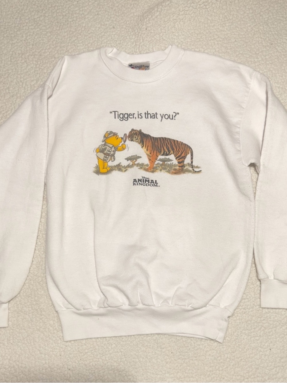 Disney Animal Kingdom Tigger is that you? Winnie the Pooh Kids Sz XL Sweatshirt